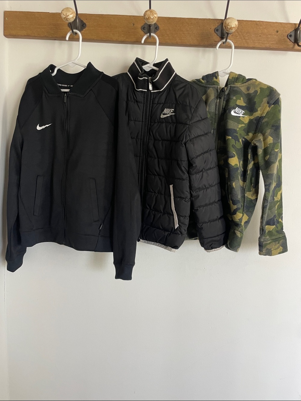 Nike Kids Jackets - Black & Camouflage Set